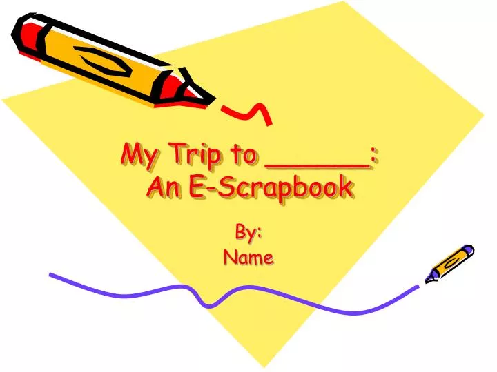 my trip to an e scrapbook