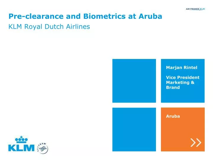 pre clearance and biometrics at aruba