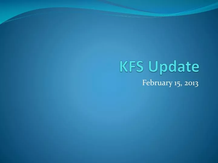 kfs update