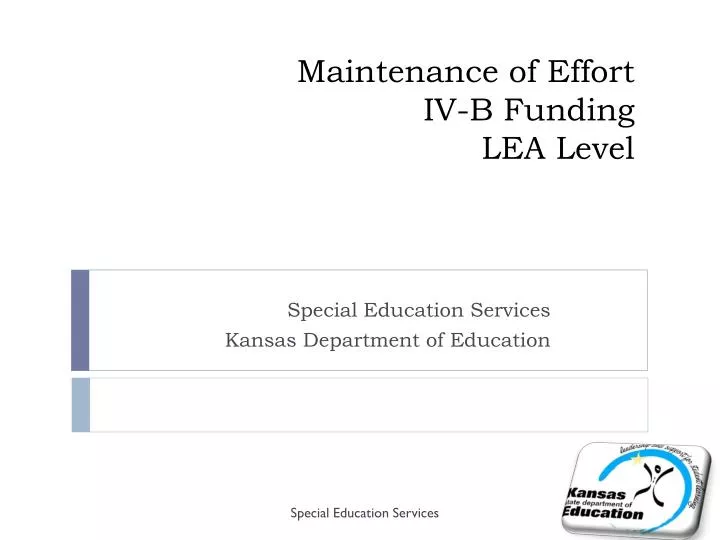 maintenance of effort iv b funding lea level