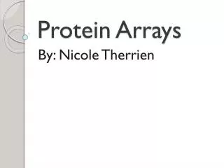 Protein Arrays