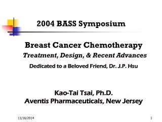 2004 BASS Symposium