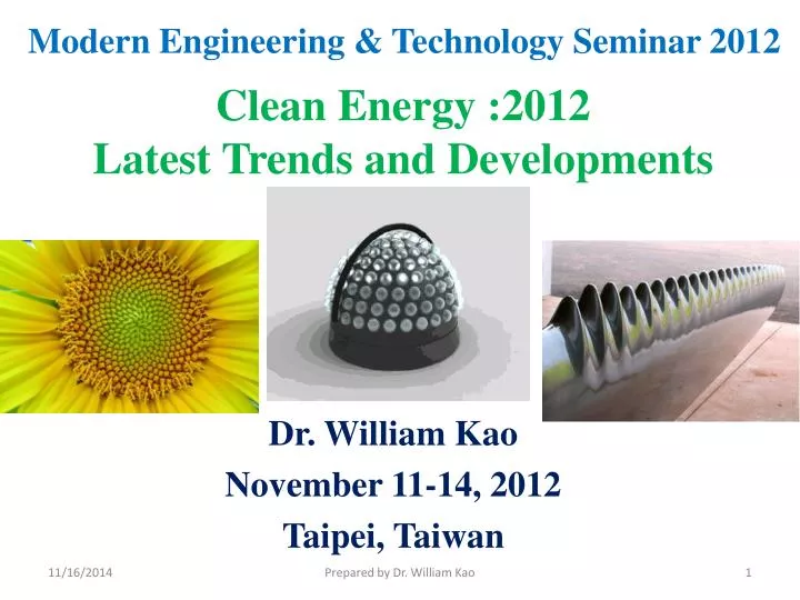 modern engineering technology seminar 2012