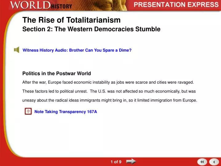 the rise of totalitarianism