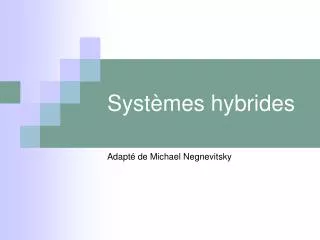 syst mes hybrides