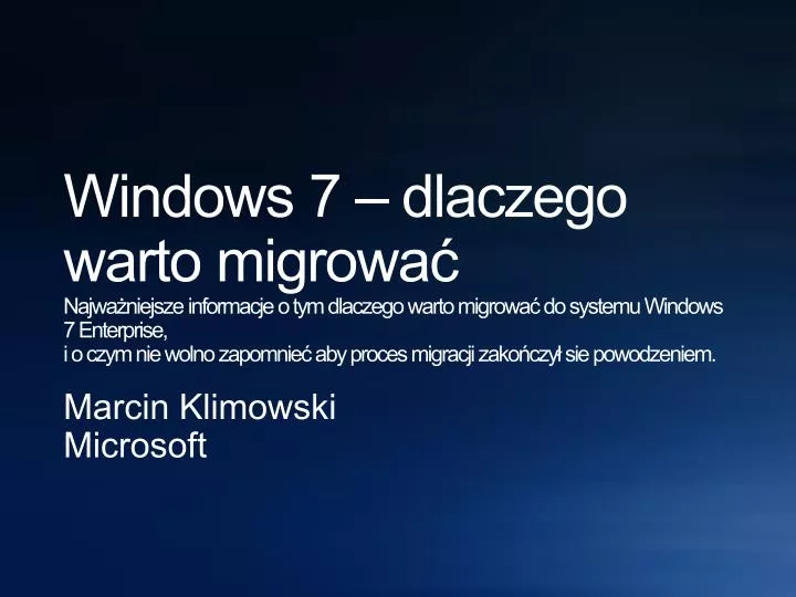 marcin klimowski microsoft