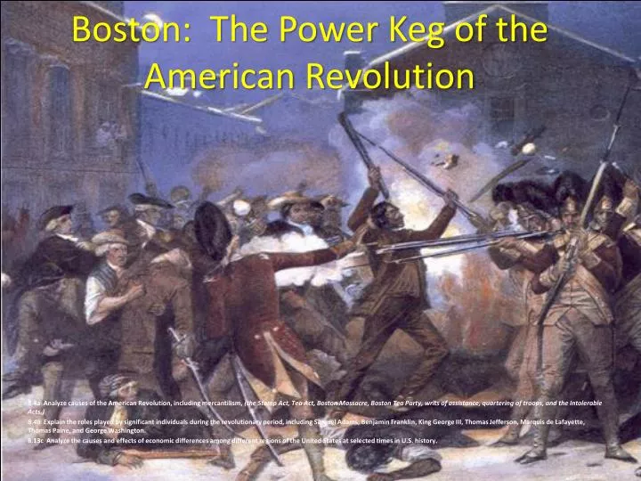 boston the power keg of the american revolution