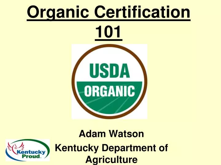 organic certification 101