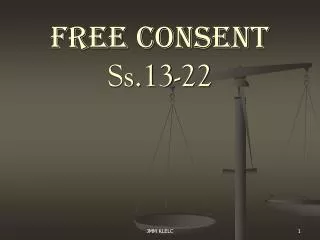 Free Consent Ss.13-22