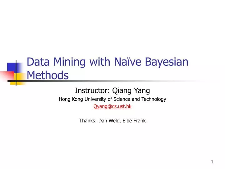 data mining with na ve bayesian methods