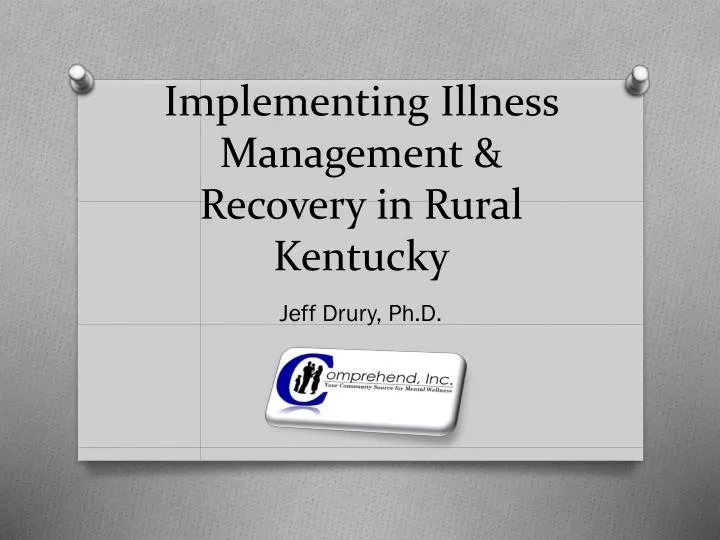 implementing illness management recovery in rural kentucky