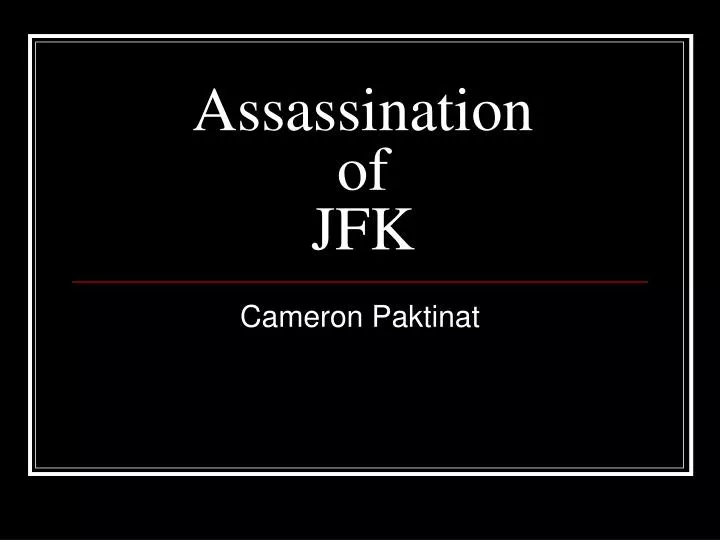 assassination of jfk