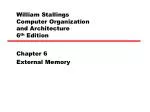 External Memory in Computer Systems - slide 1