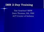 Evidence-Based Practice in Mental Health: IMR 2-Day Training - slide 1
