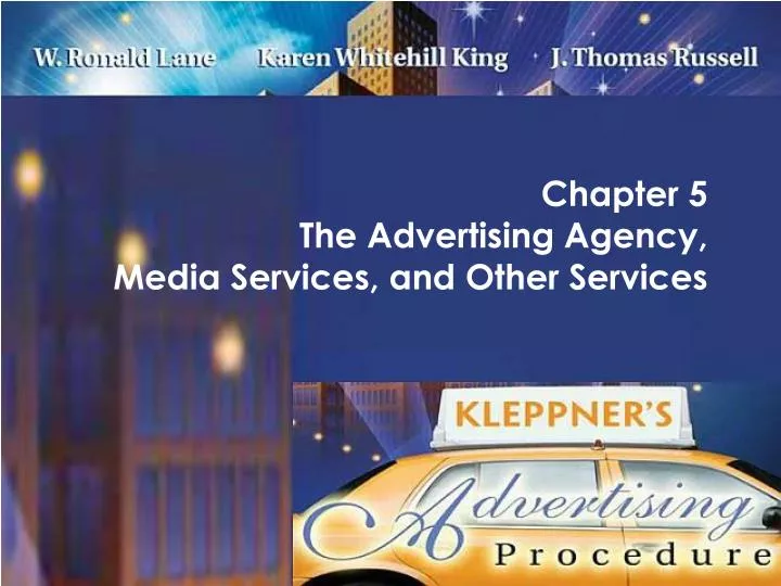 chapter 5 the advertising agency media services and other services