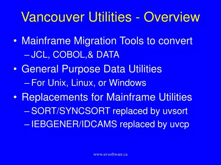 vancouver utilities overview