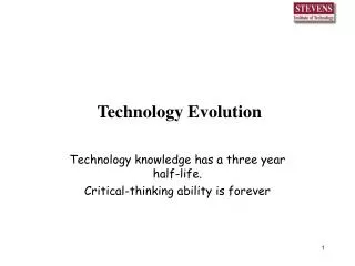 Technology Evolution