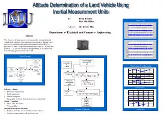 Attitude Determination of a Land Vehicle Using Inertial Measurement Units