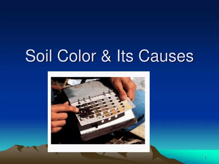soil color its causes