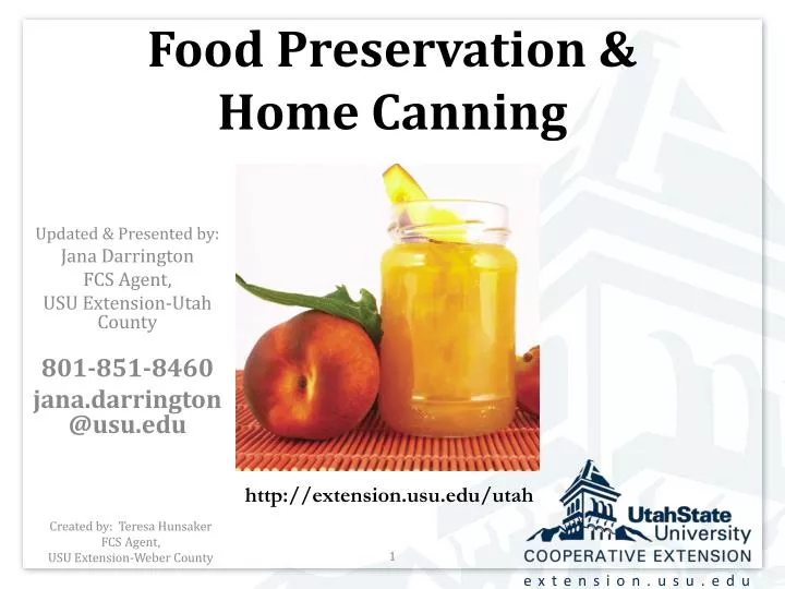 food preservation home canning