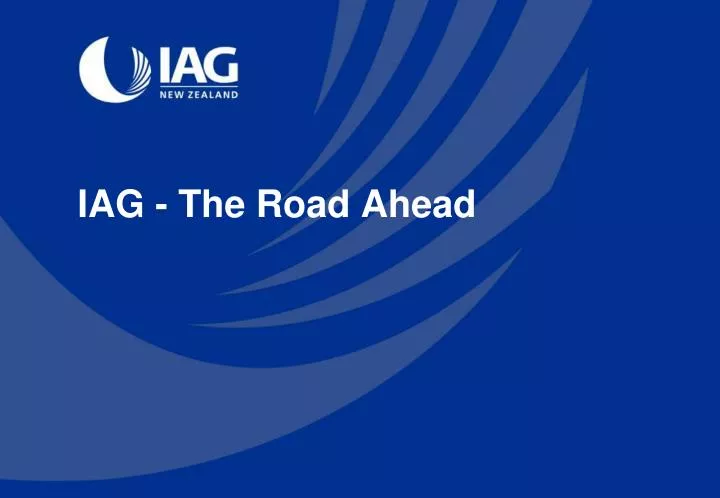 iag the road ahead