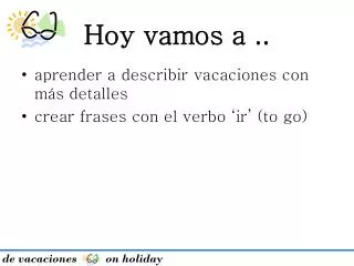 hoy vamos a