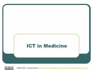 ICT in Medicine