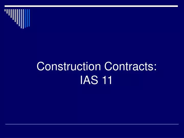 construction contracts ias 11