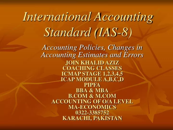 international accounting standard ias 8