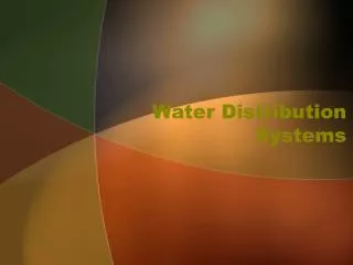 water distribution systems