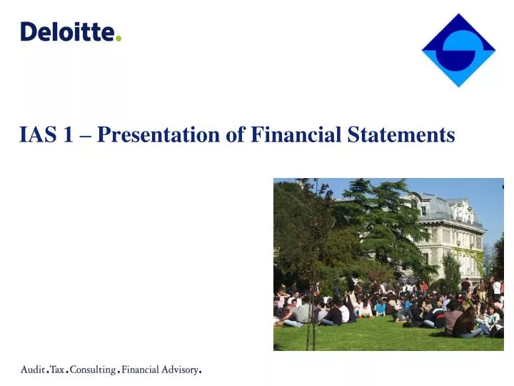 ias 1 presentation of financial statements