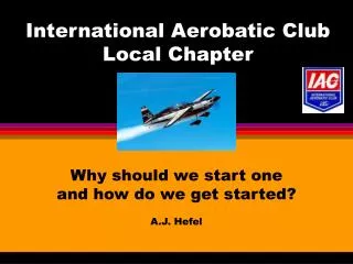 International Aerobatic Club Local Chapter