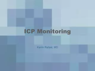 ICP Monitoring