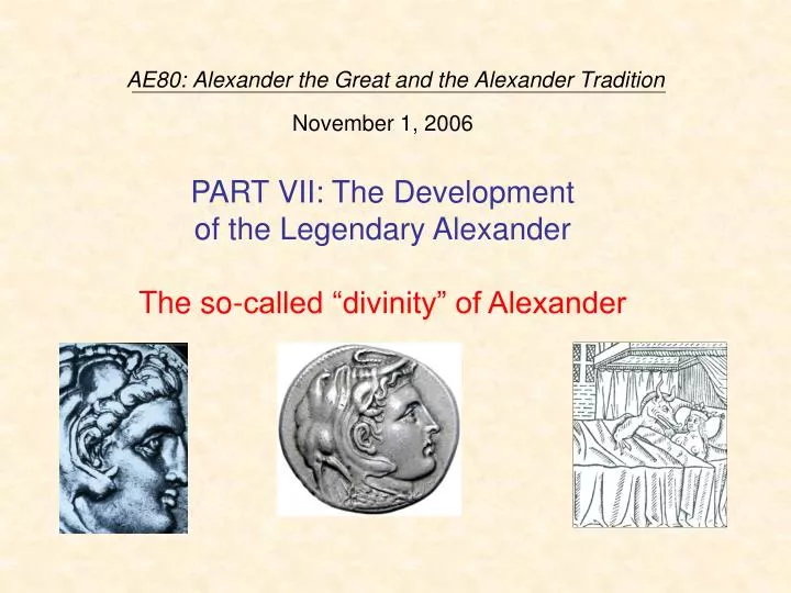 ae80 alexander the great and the alexander tradition