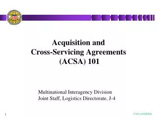 Acquisition and Cross-Servicing Agreements (ACSA) 101