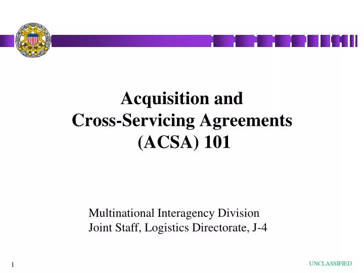 acquisition and cross servicing agreements acsa 101