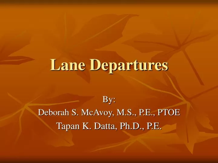 lane departures