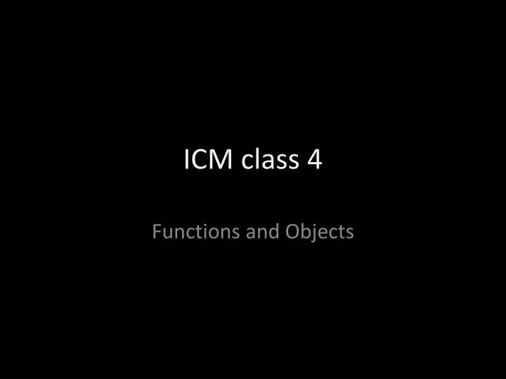 icm class 4
