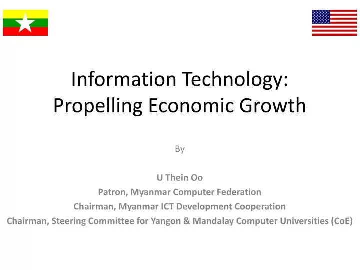 information technology propelling economic growth