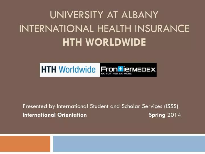 university at albany international health insurance hth worldwide