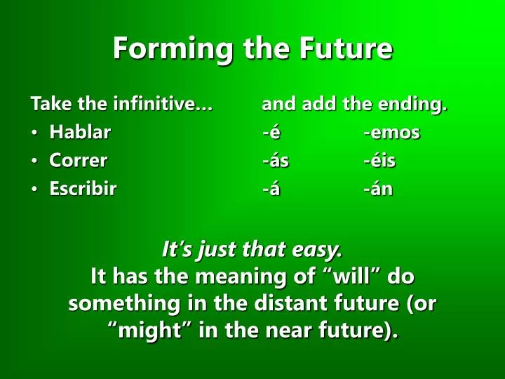 forming the future