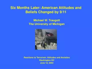 Six Months Later: American Attitudes and Beliefs Changed by 9/11