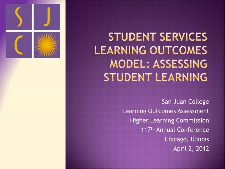 student services learning outcomes model assessing student learning