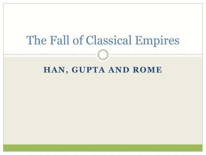 the fall of classical empires