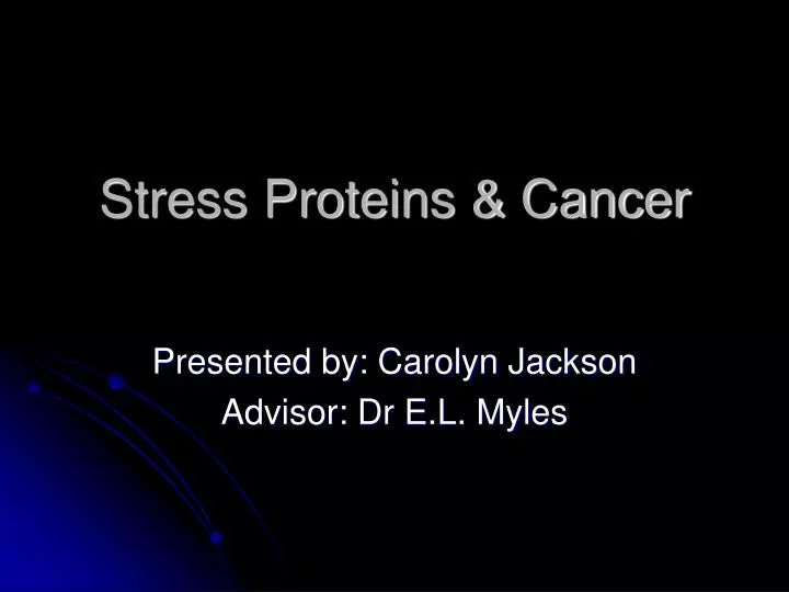 stress proteins cancer