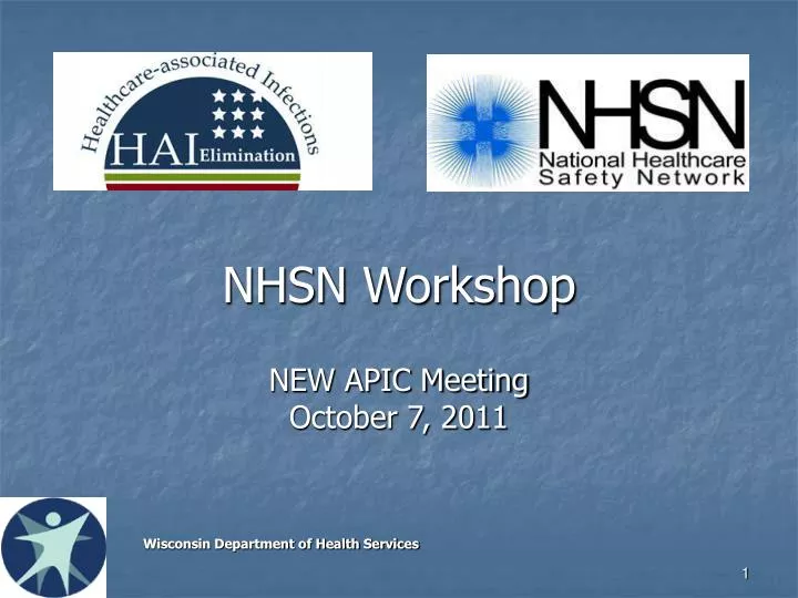 nhsn workshop new apic meeting october 7 2011