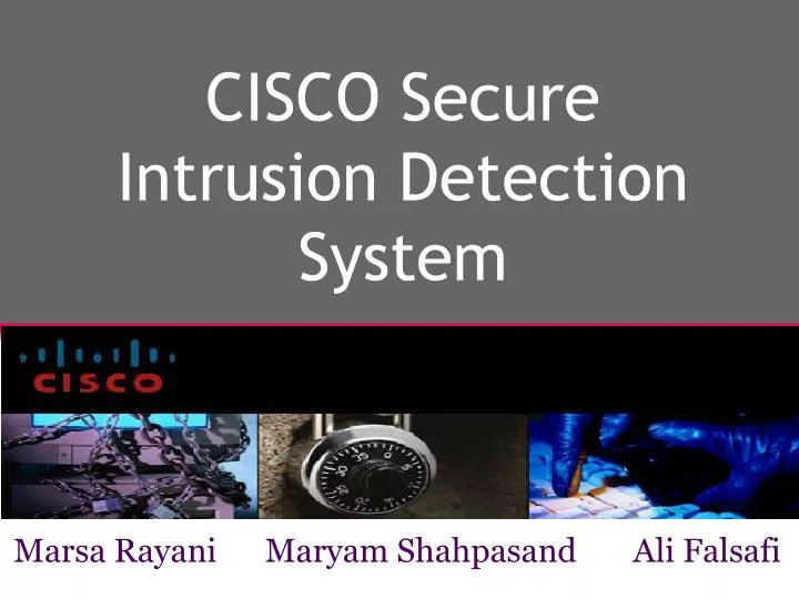 cisco secure intrusion detection system