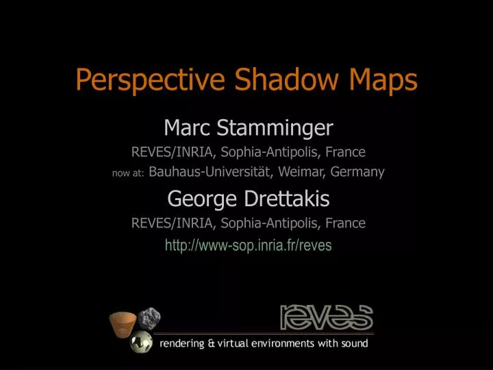 perspective shadow maps