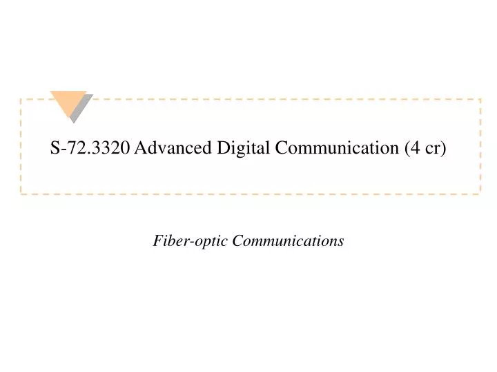 s 72 3320 advanced digital communication 4 cr