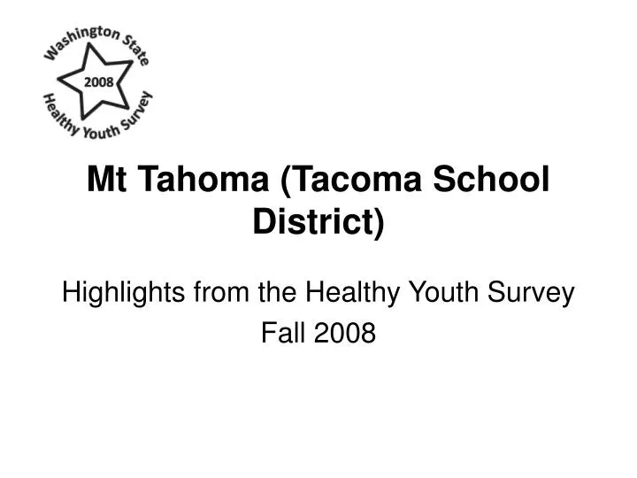 mt tahoma tacoma school district
